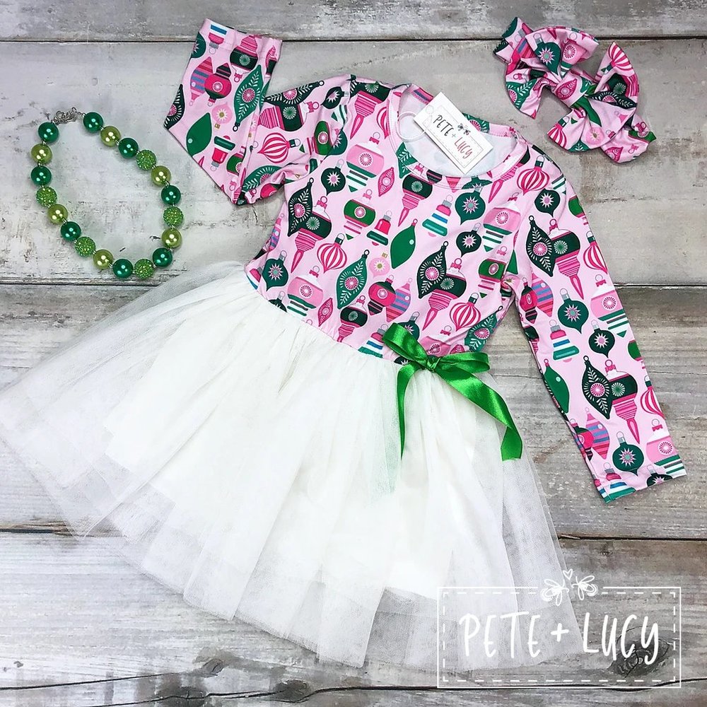 Joyful Christmas Tulle Dress